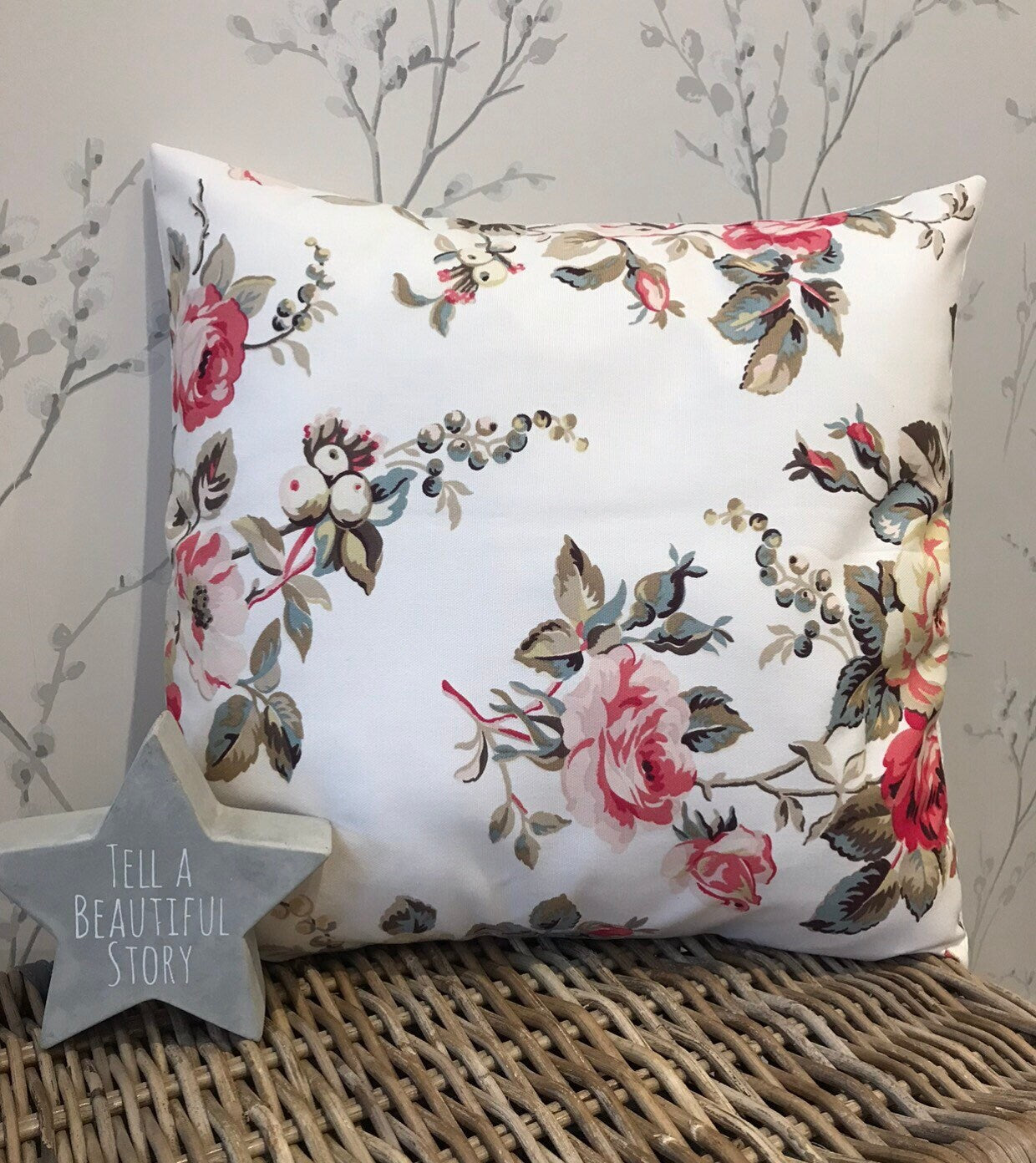Cath Kidston Handmade Cushion Covers in Garden Rose - Sew Shabby Chic