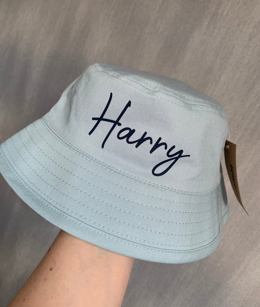 Kids Personalises Summer Bucket Hat - 4 Colours - Sew Shabby Chic