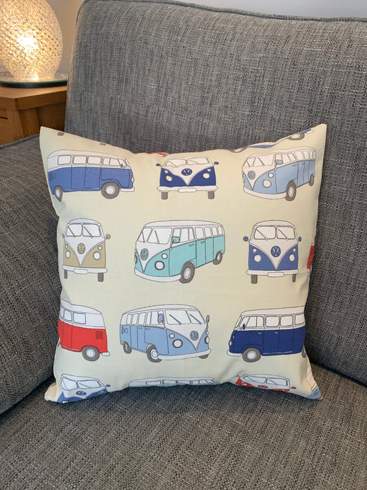 VW Camper Van 16" Cushion Cover Handmade - Sew Shabby Chic