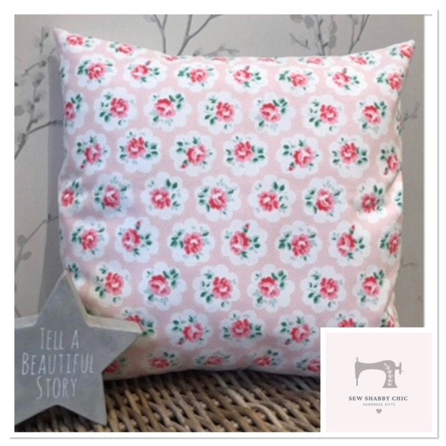 Cath Kidston Handmade Cushion Cover in Provence Rose - Sew Shabby Chic