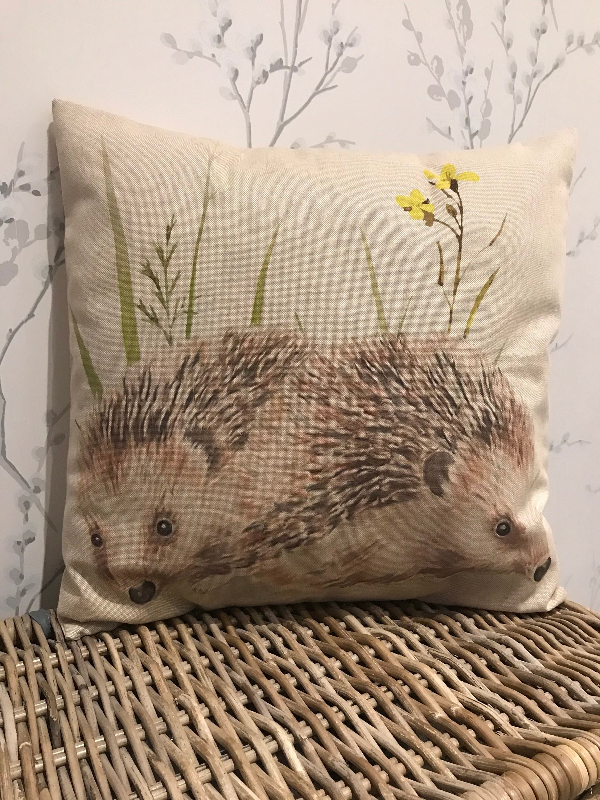 Chatham Glyn Handmade 16” Animals Pets Garden Cushion Cover Several Designs Country Cottage Linen Look - Sew Shabby Chic