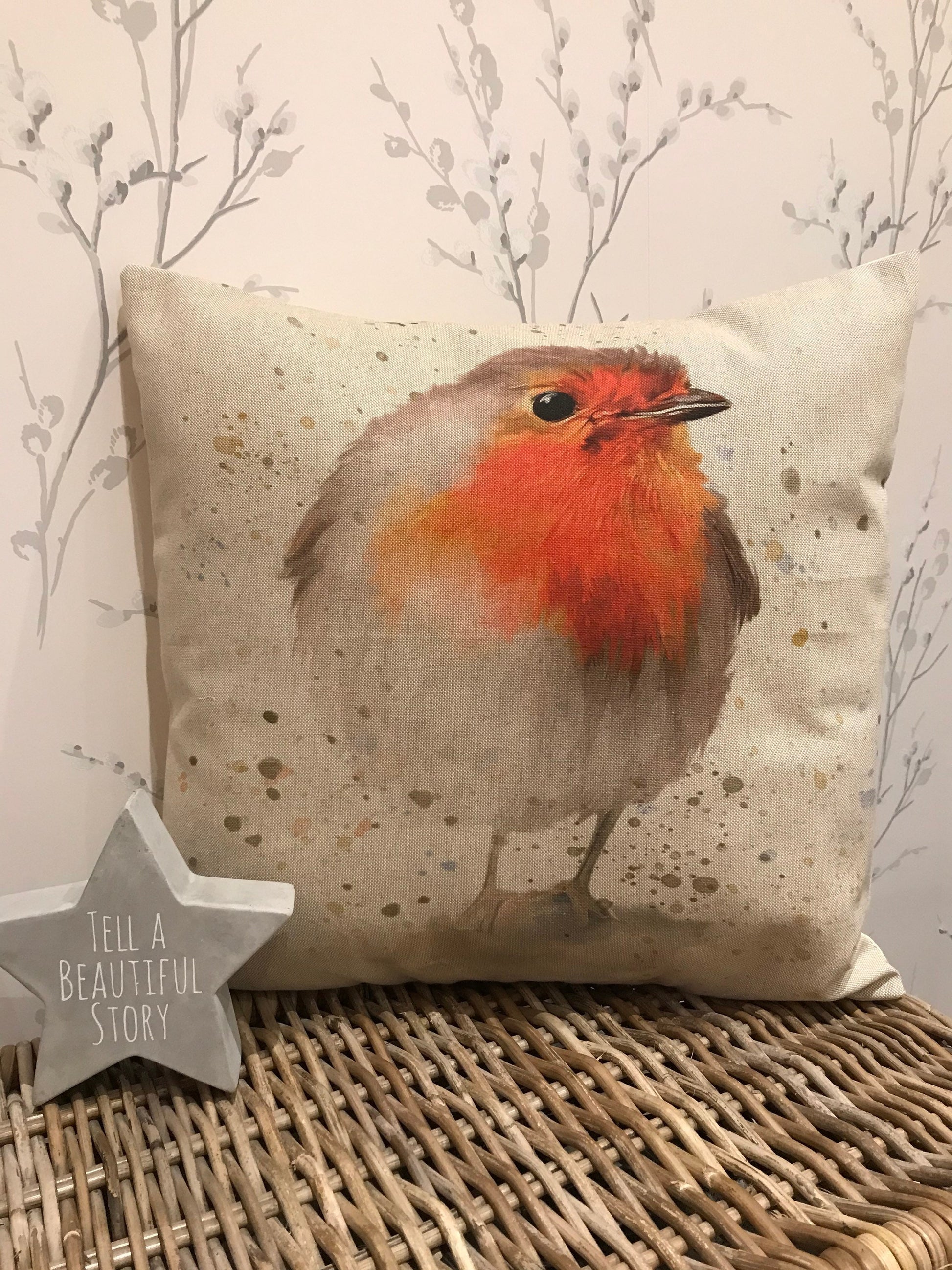 Chatham Glyn Handmade 16” Animals Pets Garden Cushion Cover Several Designs Country Cottage Linen Look - Sew Shabby Chic