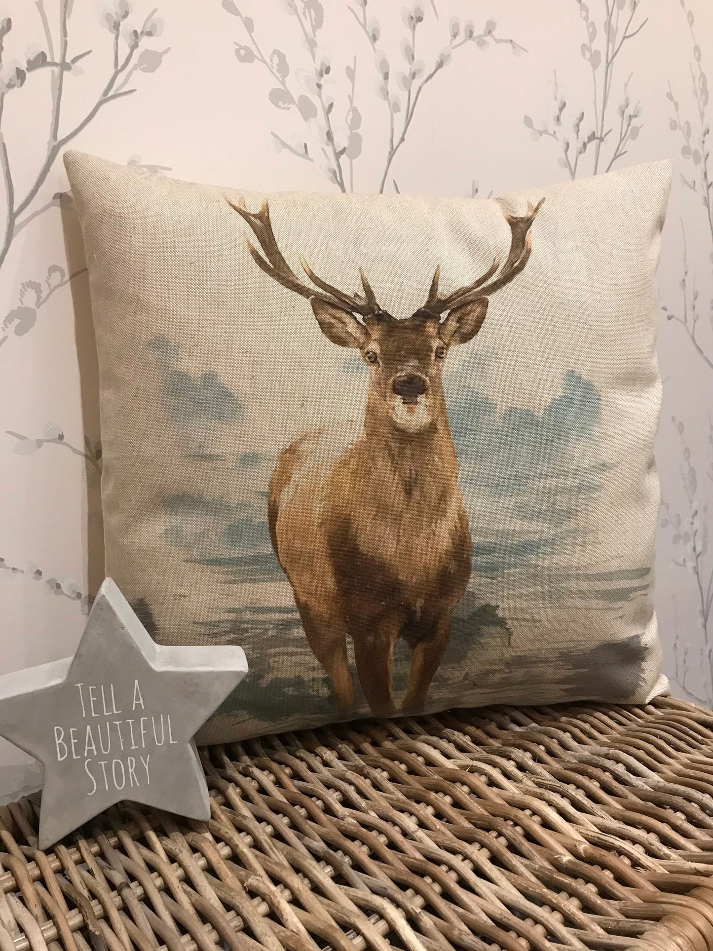 Chatham Glyn Handmade 16” Animals Farmyard Cushion Cover Several Designs Country Cottage Linen Look - Sew Shabby Chic