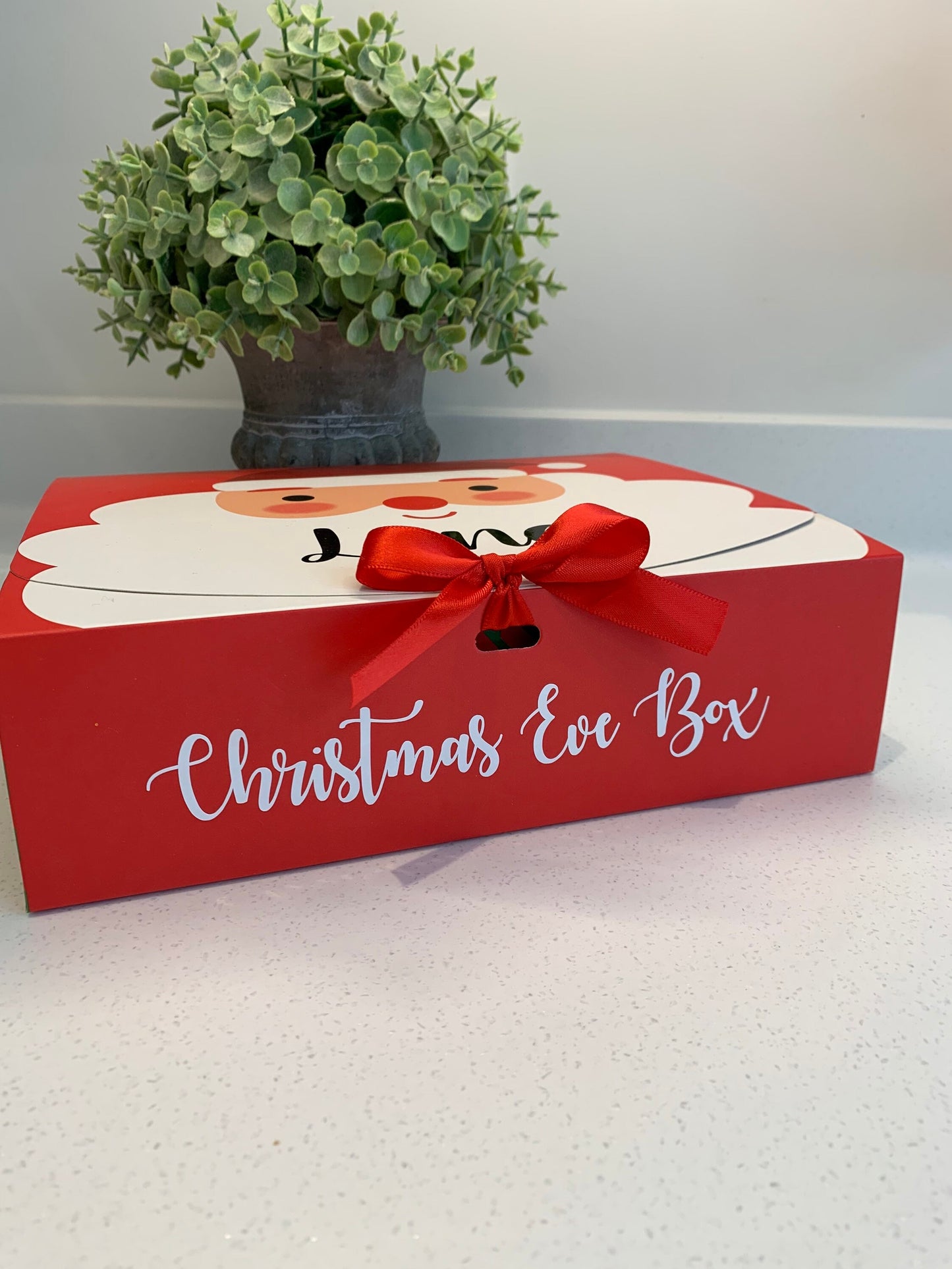 Personalised Christmas Eve Box Santa Reusable Eco Friendly Gift Santa Box - Sew Shabby Chic
