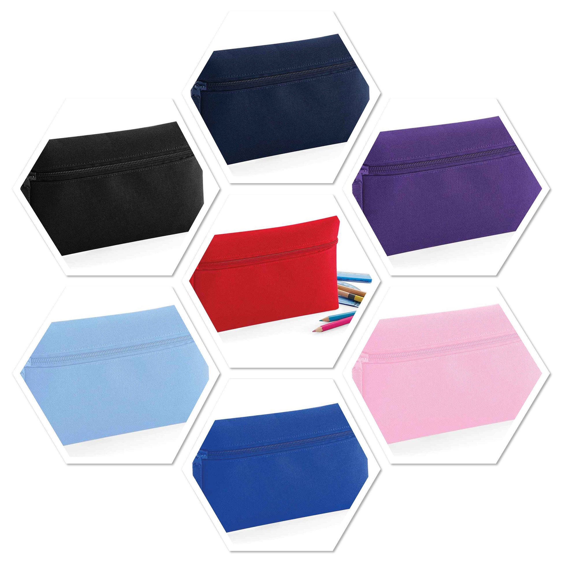 Personalised Pencil Case Flat Pencil Case Zip Pouch School Stuff Back to School Gift - Sew Shabby Chic