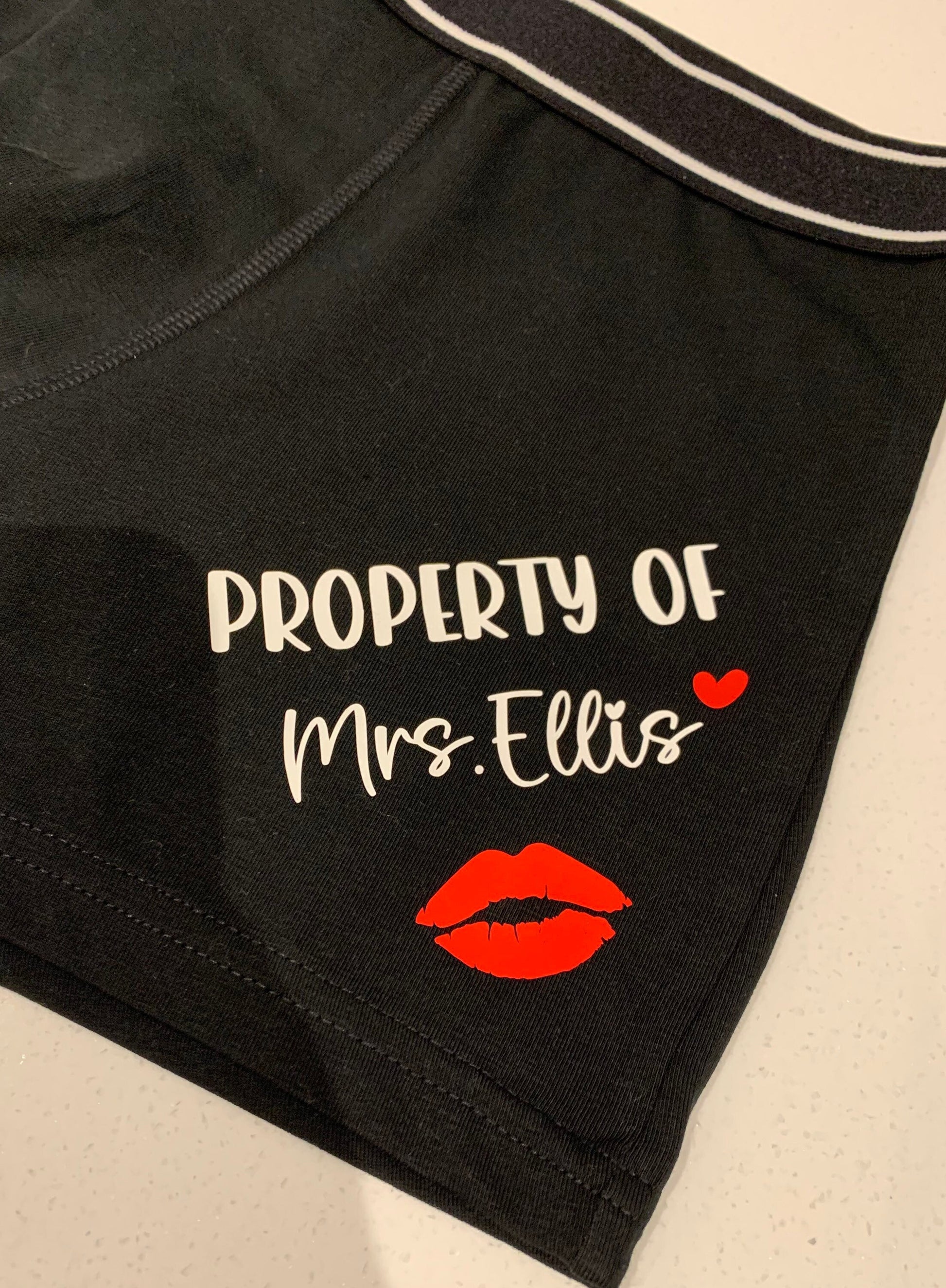 Personalised Valentines Day Boxer Shorts | Socks| Novelty Gift | Gift for Him | Funny Gift - Sew Shabby Chic