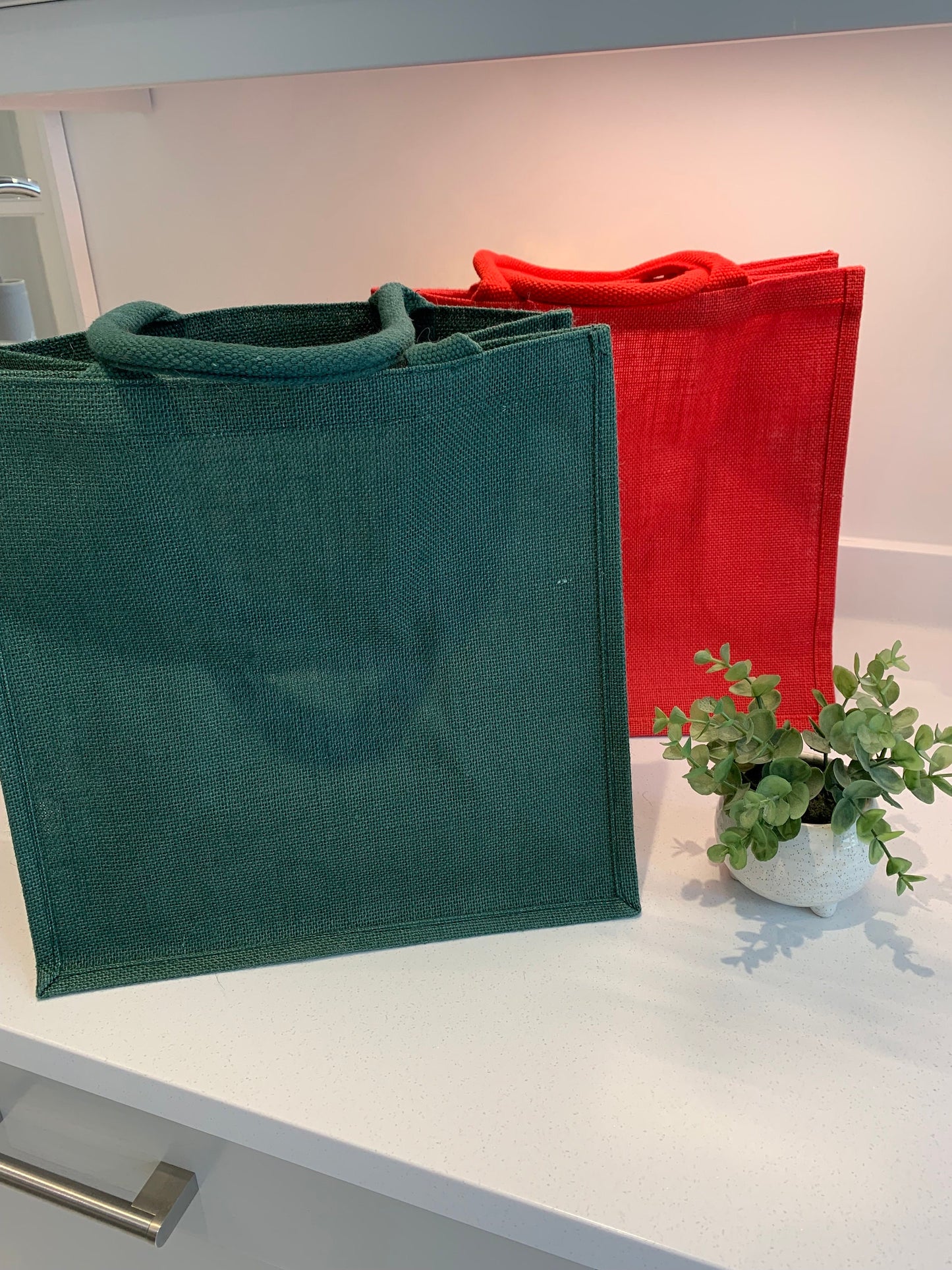 Personalised Jute Tote Gift Bag - Sew Shabby Chic