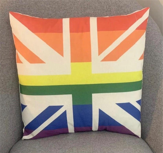 Gay Pride LGBT Rainbow Cushion Cover Gift 45 x 45 Pillow Case Home Decor - Sew Shabby Chic