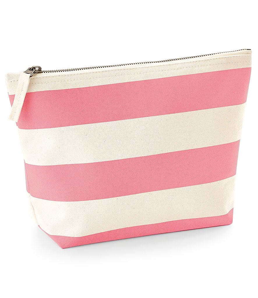 Nautical Stripe Make Up Bag Medicine Bag Pencil Case Vinyl Zip Pouch Mother’s Day Gift Birthday Idea - Sew Shabby Chic