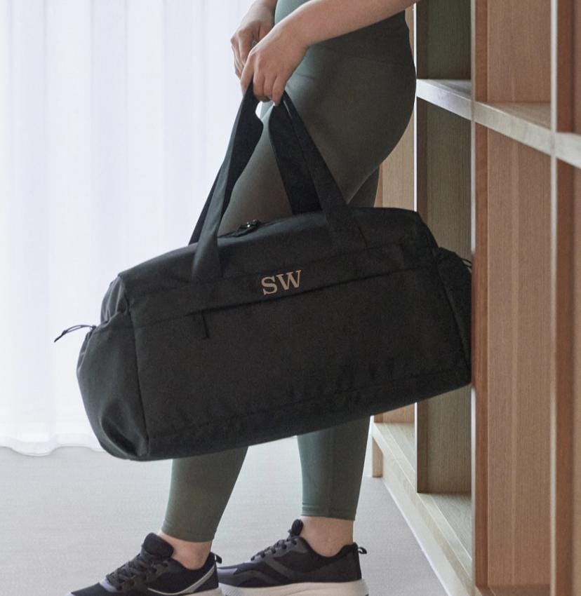 Personalised Soft Touch Weekend Bag Holdall Gym Bag Mother’s Day Gift Fathers Day - Sew Shabby Chic