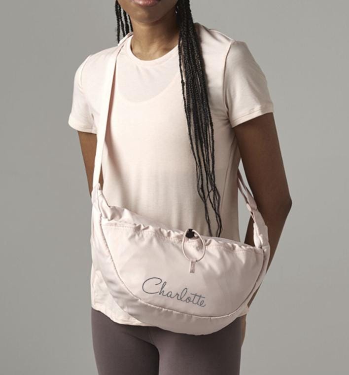 Personalised Soft Touch Across Body Bag Festival Bag Dog Walking Bag Gym Bag - Sew Shabby Chic