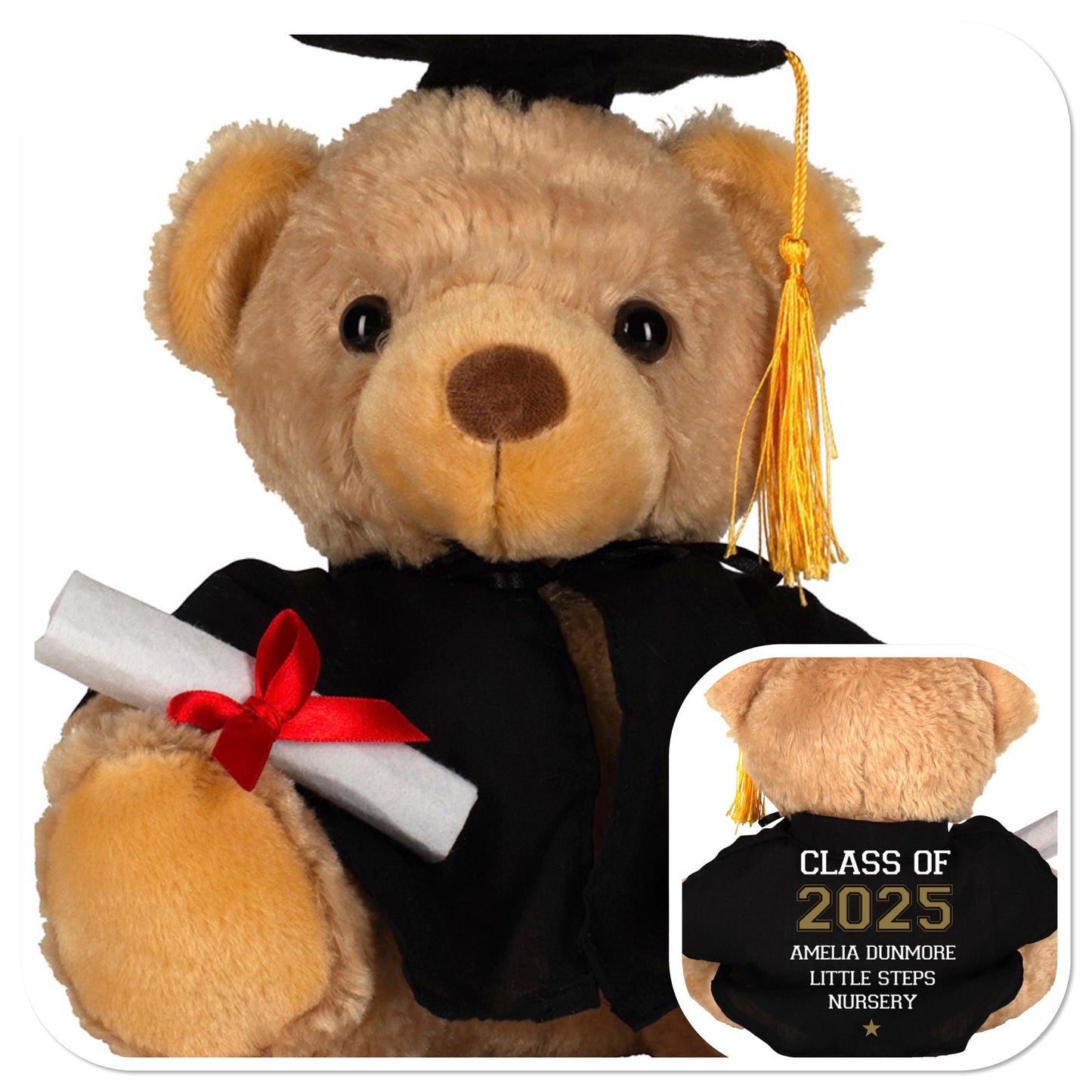 Personalised Graduation Teddy Bears Leavers Gift University Graduation Nursery Graduation - Sew Shabby Chic