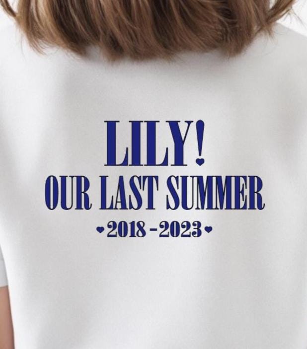DIY DECAL Mama Mia Our Last Summer School Leavers Shirt Decal Transfer - Iron on at Home - Sew Shabby Chic