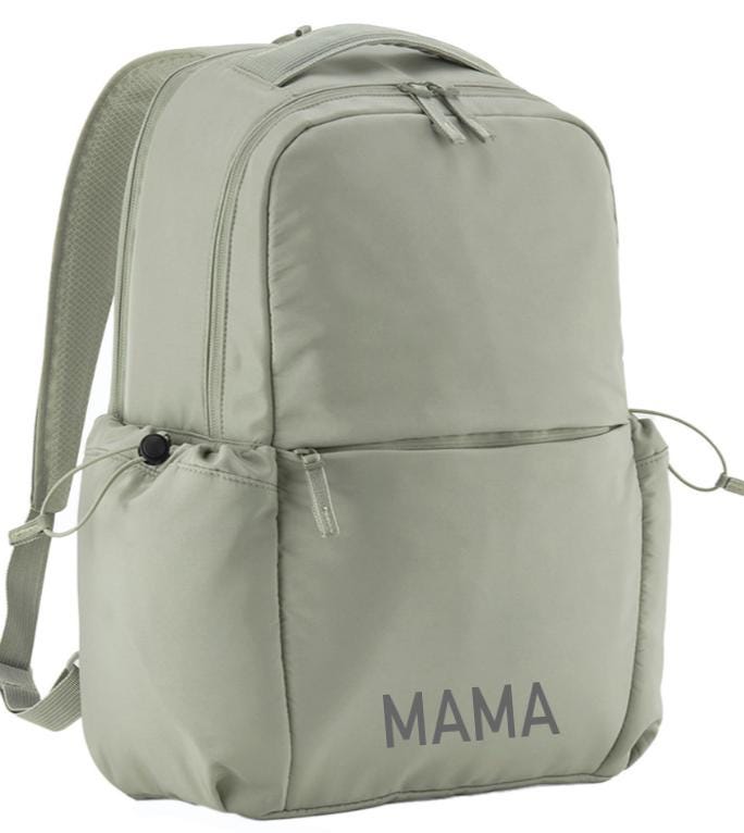 Personalised Soft Touch Mama Backpack Bag Baby Shower Mother’s Day Gift New Baby Mum Bag - Sew Shabby Chic