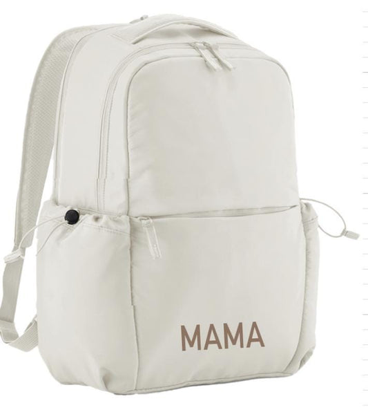 Personalised Soft Touch Mama Backpack Bag Baby Shower Mother’s Day Gift New Baby Mum Bag - Sew Shabby Chic