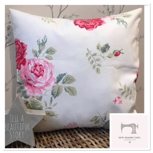 Cath Kidston Handmade Cushion Covers in Antique Rose - Sew Shabby Chic