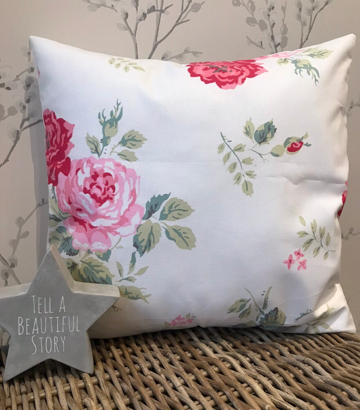 Cath Kidston Handmade Cushion Covers in Antique Rose - Sew Shabby Chic