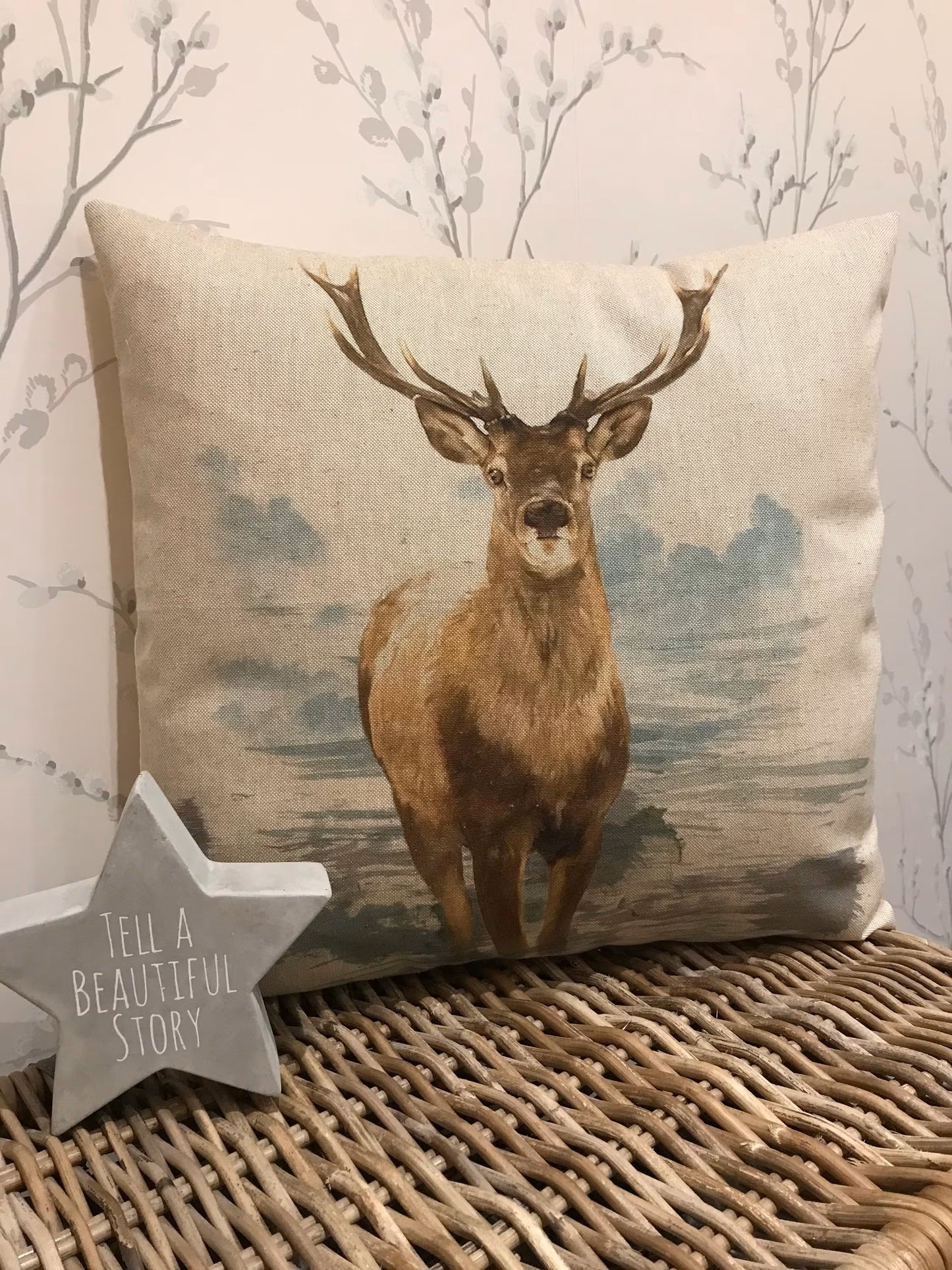 Chatham Glyn Handmade 16" Farmyard Animals Cushion Cover Several Designs Country Cottage Linen Look - Sew Shabby Chic