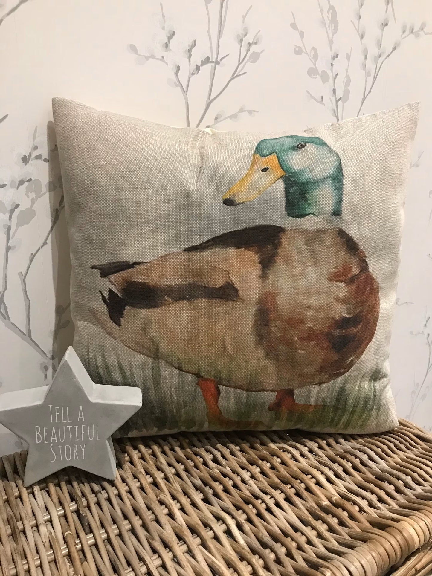 Chatham Glyn Handmade 16" Farmyard Animals Cushion Cover Several Designs Country Cottage Linen Look - Sew Shabby Chic