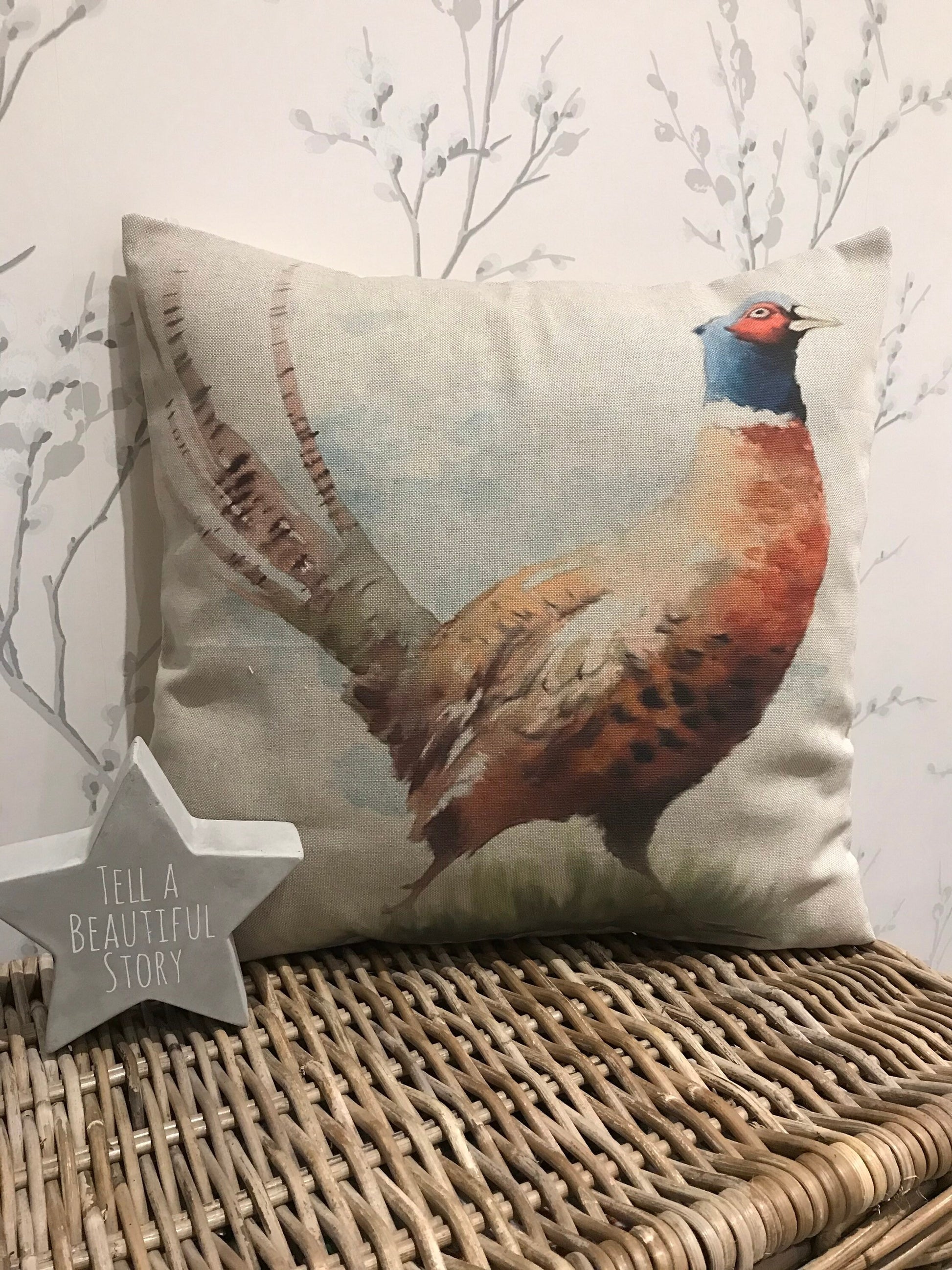 Chatham Glyn Handmade 16" Farmyard Animals Cushion Cover Several Designs Country Cottage Linen Look - Sew Shabby Chic