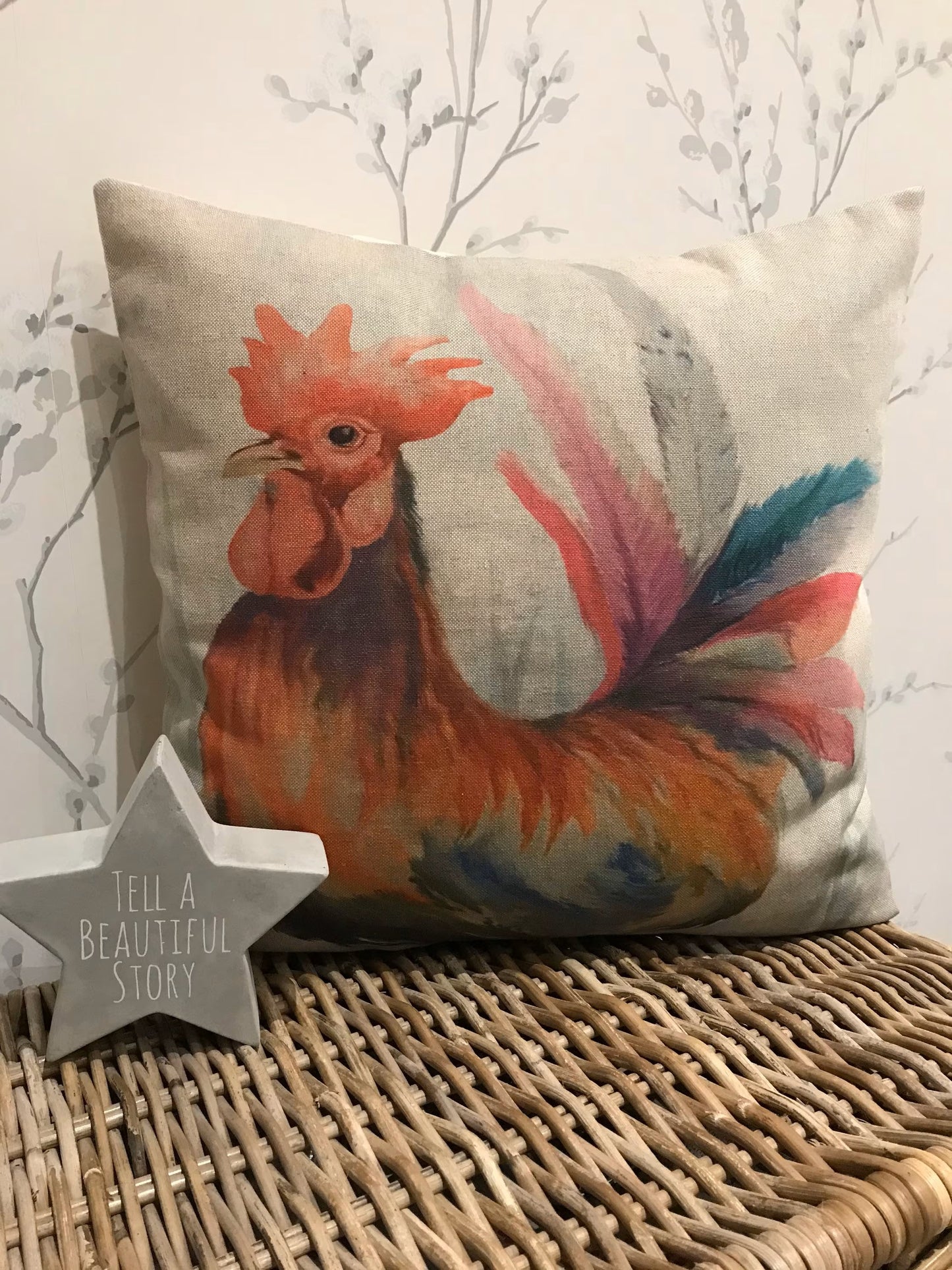 Chatham Glyn Handmade 16" Farmyard Animals Cushion Cover Several Designs Country Cottage Linen Look - Sew Shabby Chic