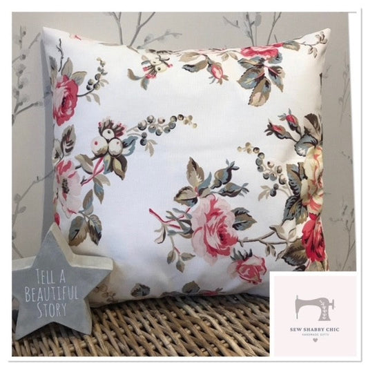 Cath Kidston Handmade Cushion Covers in Garden Rose - Sew Shabby Chic