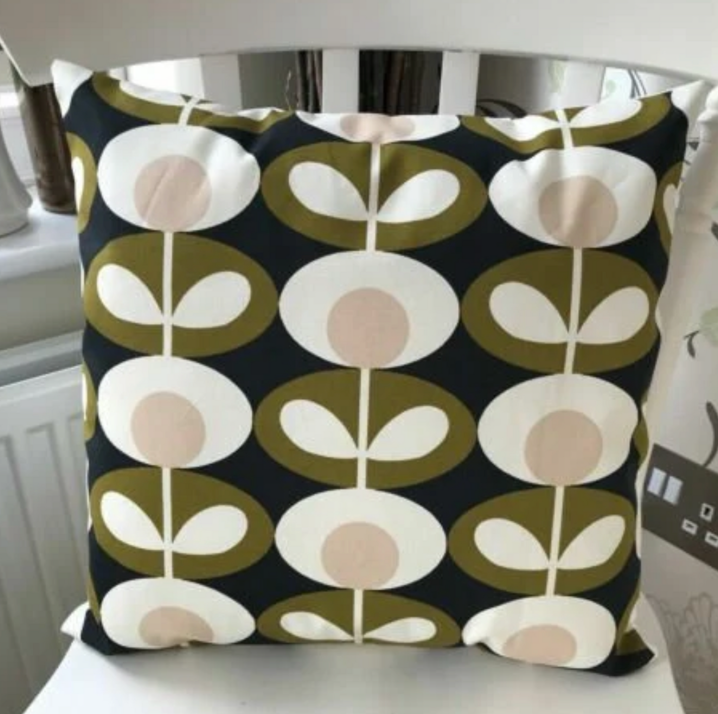 Orla Kiely Handmade Cushion Covers in Oval Flower Prints