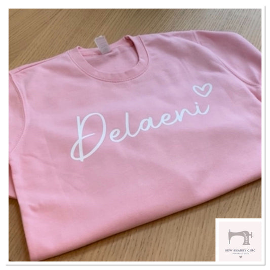 Kids Personalised Sweatshirt - Sew Shabby Chic