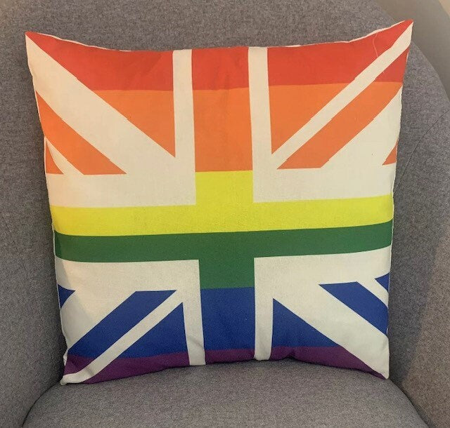 Gay Pride LGBT Rainbow Cushion Cover Gift 45 x 45 Pillow Case Home Decor - Sew Shabby Chic