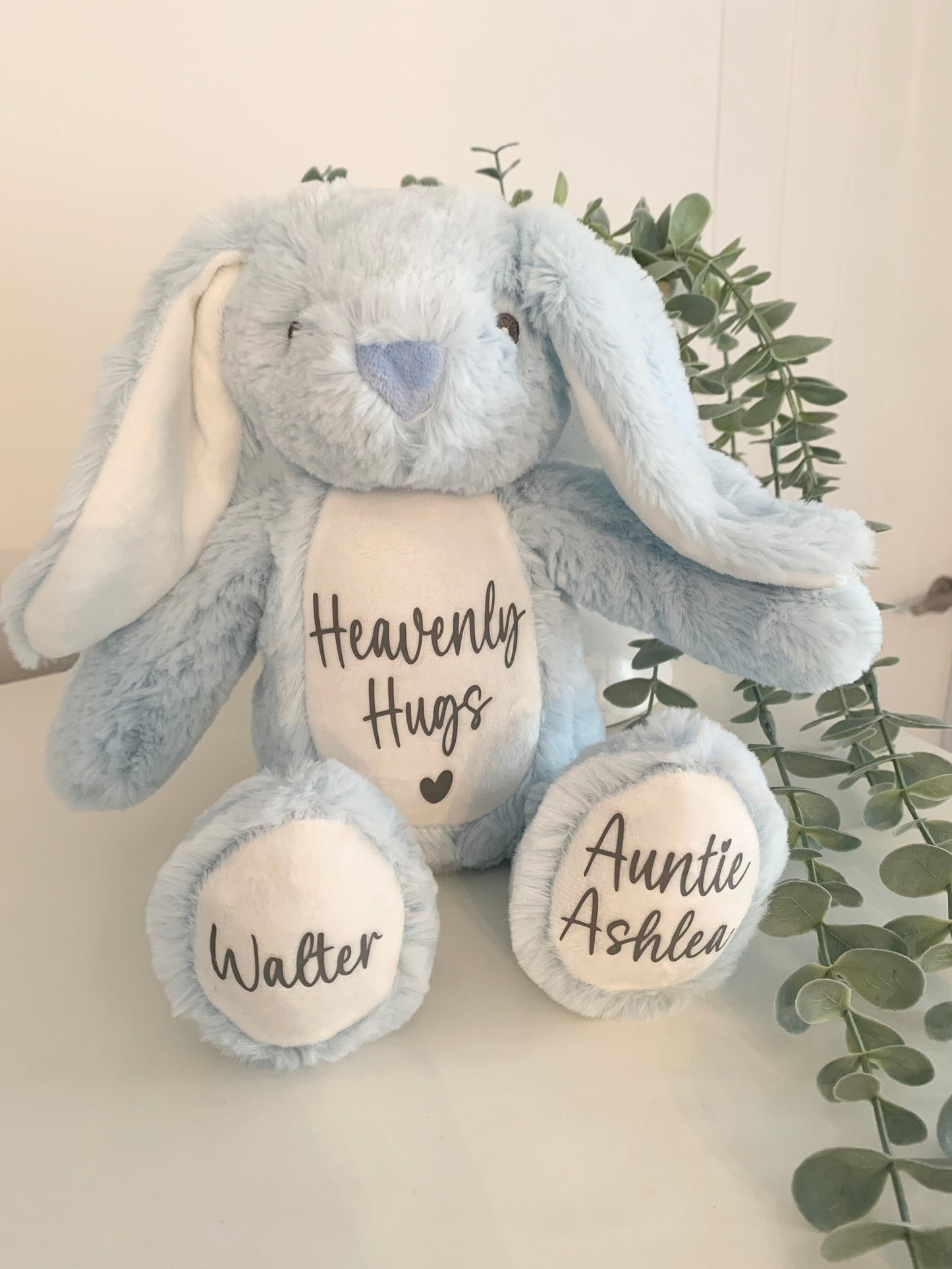 Personalised Memory Bunny Memorial Bunny Nanny Grandad Loss of Loved One Memory Bear - Sew Shabby Chic